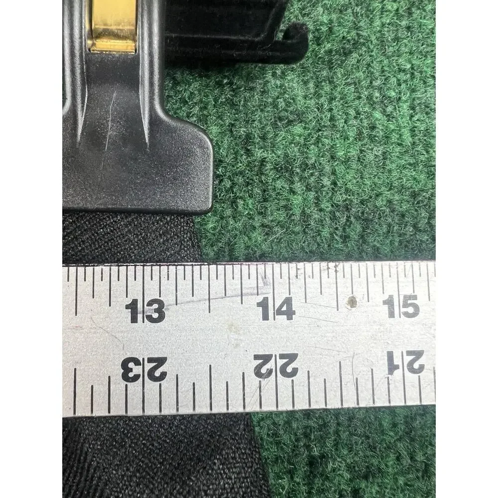 CHANEL Gray Solid Tweed Wool A-Line Knee Length Skirt Zip Logo Size 36